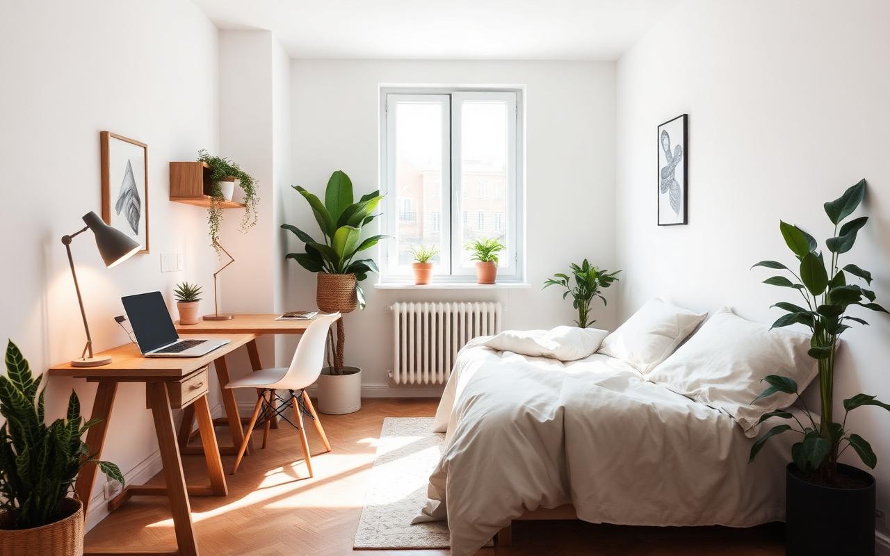 Chambre étudiante moderne à Madrid